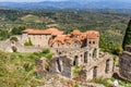 Byzantine church in medieval city of Mystras Royalty Free Stock Photo