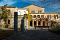 Byzantine courtyard in the ancient city of Tauric Chersonesos Royalty Free Stock Photo