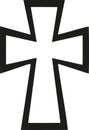 Byzantine Cross vector Royalty Free Stock Photo