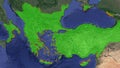 Byzantine empire mapping