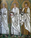 Byzantine icon mosaic in the Basilica of Sant Apollinare Nuovo