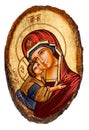 Byzantine Icon of Virgin Mary with Baby Jesus Royalty Free Stock Photo