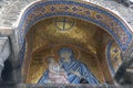 Byzantine icon of Virgin Mary in Athens, Greece. Royalty Free Stock Photo