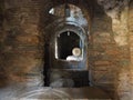Byzantine millstone and grain store - Kesariani Monastery