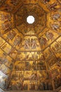 Byzantine mosaic in baptistery in Florence Royalty Free Stock Photo