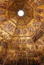 Byzantine mosaic in baptistery in Florence Royalty Free Stock Photo