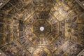 Byzantine mosaics on the dome of the Florence Baptistery Royalty Free Stock Photo