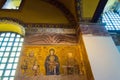 Byzantine mosaics in Hagia Sophia Istanbul Turkey Royalty Free Stock Photo