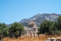 The byzantine 11th century church of Agios Georgios Diasoritis Royalty Free Stock Photo