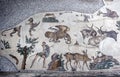 Mosaics from the Great Palace Mosaic at the Istanbul Mosaic Museum in Turkey. Royalty Free Stock Photo