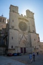 BÃÂ©ziers Cathedral or.CathÃÂ©drale Saint-Nazaire-et-Saint-Celse de BÃÂ©ziers, HÃÂ©rault, Occitanie, South France Royalty Free Stock Photo