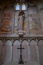 BÃÂ©ziers Cathedral or.CathÃÂ©drale Saint-Nazaire-et-Saint-Celse de BÃÂ©ziers, HÃÂ©rault, Occitanie, South France. Detail of internal Royalty Free Stock Photo