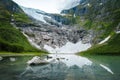 Boyabreen glacier in Norway Royalty Free Stock Photo