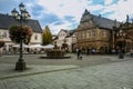 BÃÅCKEBURG/GERMANY - October 2019: Townhall in Historical city center of BÃÂ¼ckeburg/Bueckeburg in Germany