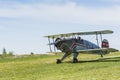 BÃÂ¼cker BÃÂ¼ 133 Jungmeister biplane starting