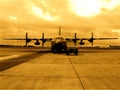 C-130 airplane Belgian army Royalty Free Stock Photo