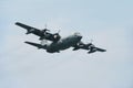 C-130 military transport plane Royalty Free Stock Photo