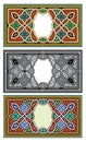 Arabic arabesque decorative texture Islamic ornamental colorful design detail of mosaic illustration geometric