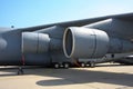 C-5A Galaxy engine nacelles Royalty Free Stock Photo