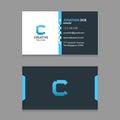 C Abstract Letter logo with Modern Corporate Business Card design Template VectorN Royalty Free Stock Photo