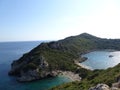 C2 beaches on corfu island in greece on a sunny day