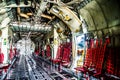C130 cargo room aircraft Royalty Free Stock Photo