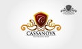 Casanova The Premium Wine Vector Logo.