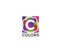 C Colors Company Business Logo Design Concept