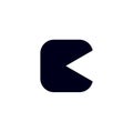 C company name initial letter icon. Square c monogram