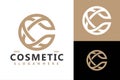 C Cosmetic Knot Logo Design Vector Template Royalty Free Stock Photo