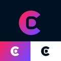C and D logo. Monogram for business, internet, online shop, label or packaging.