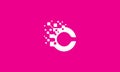 C digital initial logo vector icon symbol