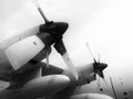 C-130 engine. Royalty Free Stock Photo