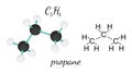 C3H8 hexamethylenetetramine molecule