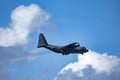 C130 Hercules on final approach to landing Royalty Free Stock Photo
