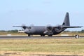 C-130 Hercules military transport plane Royalty Free Stock Photo