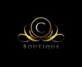 C Letter boutique logo design Royalty Free Stock Photo