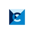 C letter geometric logo. Business logo.