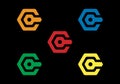 Initial Monogram Letter C Key Logo Design Vector Template C Letter Logo Design C Security Letter Logo