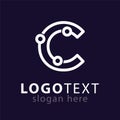 C Letter Logo icon vector template