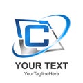 C letter tech logo, hexagon shape letter c , business logo, initial business name, vector icons.