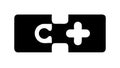C Plus Plus Icon, Programming Language Coding Symbol, vector design Generative AI Royalty Free Stock Photo