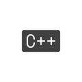 C programming vector icon