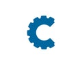 C simple gear logo template