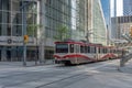 C-Train in downtown Calgary, Alberta Royalty Free Stock Photo