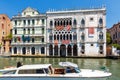 Ca` d`Oro palace on the Grand Canal in Venice Royalty Free Stock Photo