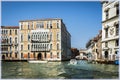 The Ca Foscari palace, the University of Venice, at the Dorsoduro quarter, view from the Grand Canal Royalty Free Stock Photo