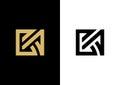 CA letter logo design, Creative modern letters logo icon, luxury vector illustration Royalty Free Stock Photo