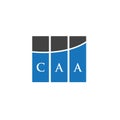 CAA letter logo design on BLACK background. CAA creative initials letter logo concept. CAA letter design