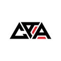CAA triangle letter logo design with triangle shape. CAA triangle logo design monogram. CAA triangle vector logo template with red Royalty Free Stock Photo